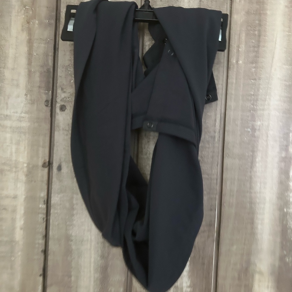 Girls Jo+Jax infinity snap scarf in black.